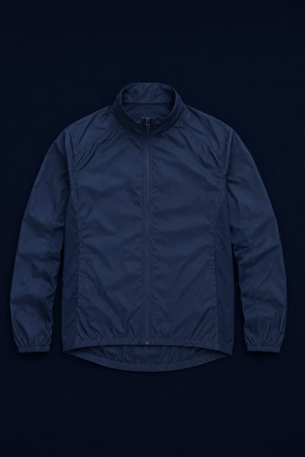 Run Jacket Light laid flat, thin shell fabric